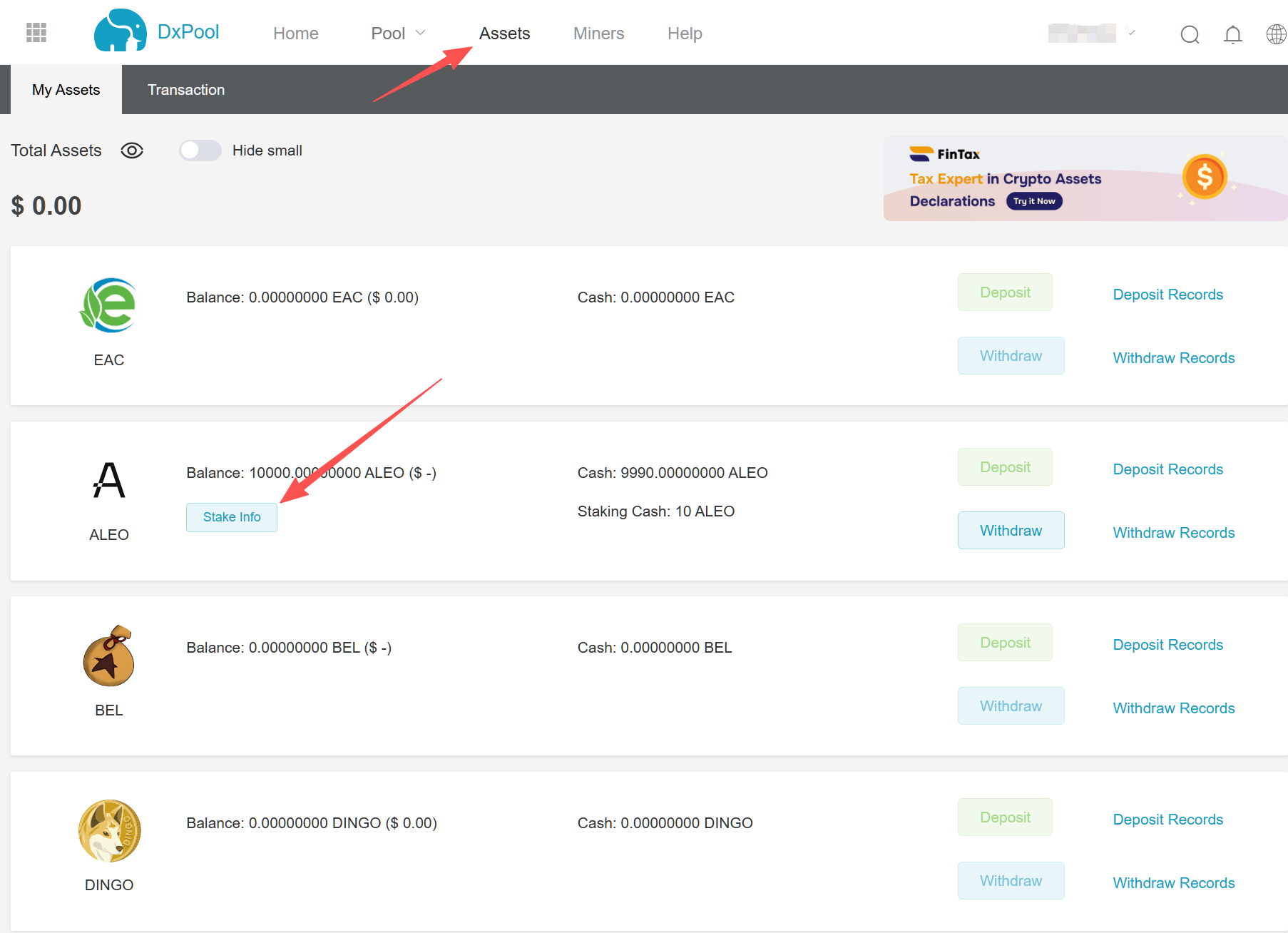 DxPool documentation screenshot